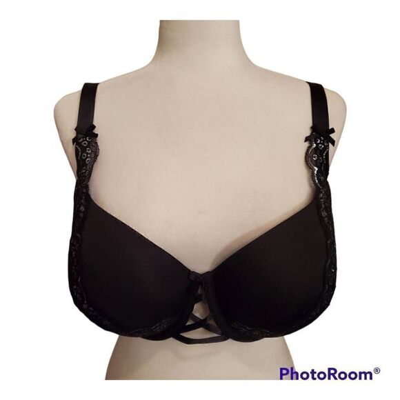 Cacique Boost Balconette Black Shimmer lace 40DDD - Picture 11 of 11